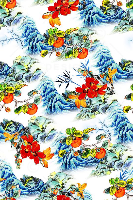 抽象印花华亿平台图片