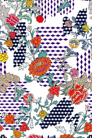 几何印花华亿平台图片