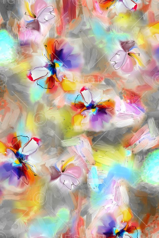 抽象印花华亿平台图片