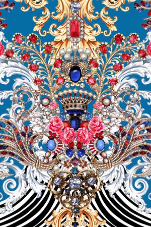 抽象印花华亿平台图片