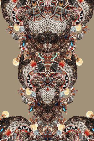 抽象印花华亿平台图片