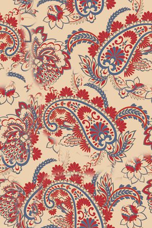 佩斯利印花华亿平台图片