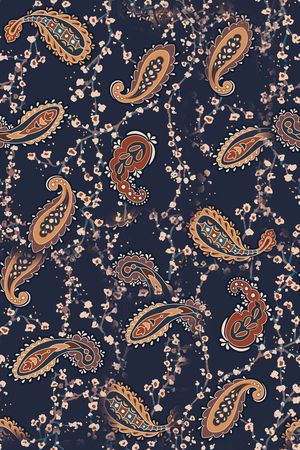 佩斯利印花华亿平台图片