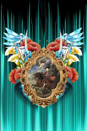 风格化花卉印花华亿平台图片