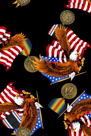 国旗印花华亿平台图片