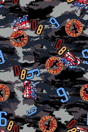 抽象印花华亿平台图片