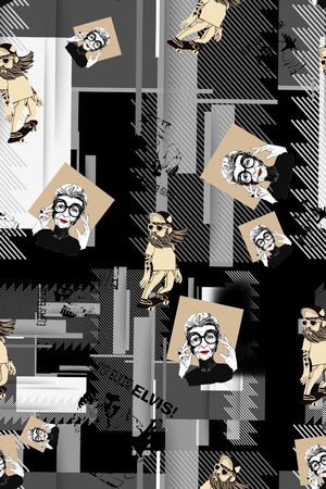 几何男装印花华亿平台图片