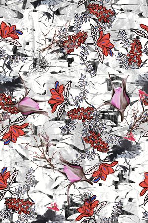 抽象印花华亿平台图片