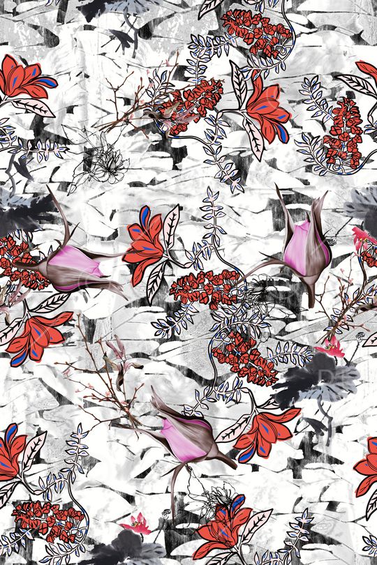 抽象印花华亿平台图片