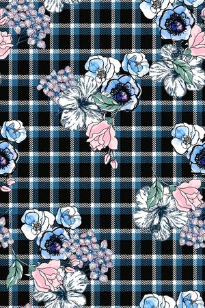 格子印花华亿平台图片