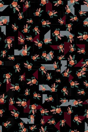 小碎花印花华亿平台图片