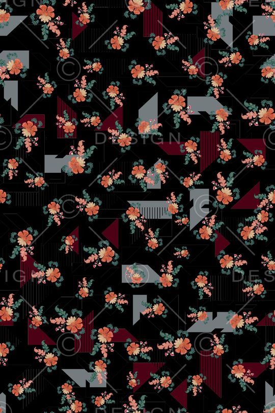 小碎花印花华亿平台图片