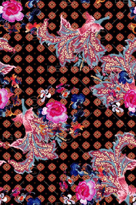 几何印花华亿平台图片