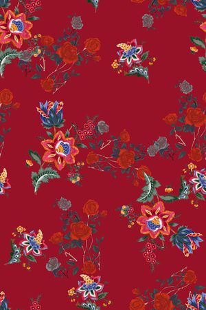 复古印花华亿平台图片