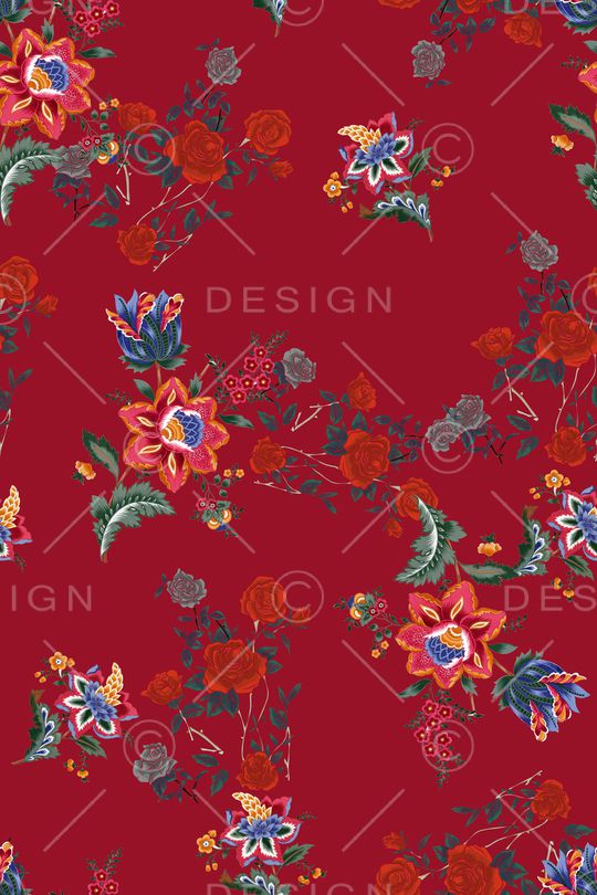 复古印花华亿平台图片