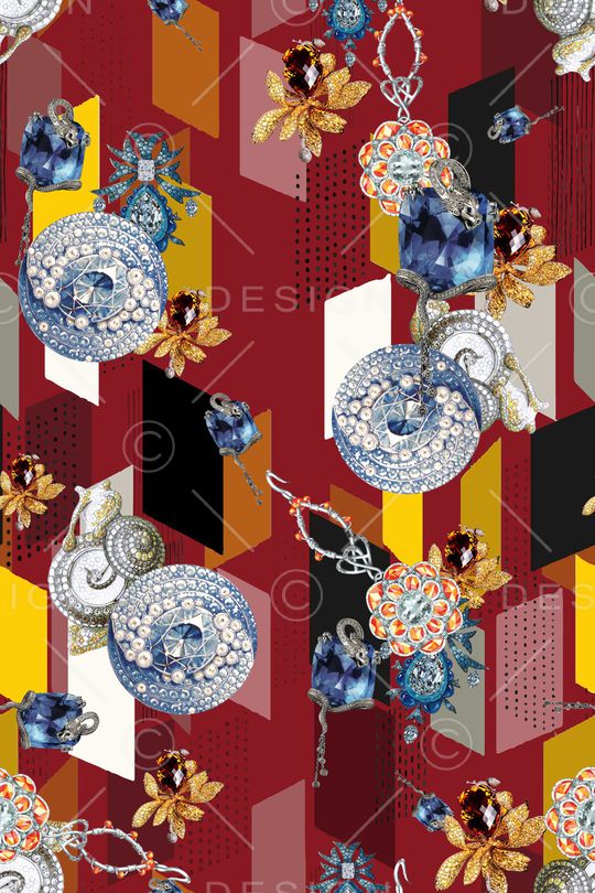 几何印花华亿平台图片