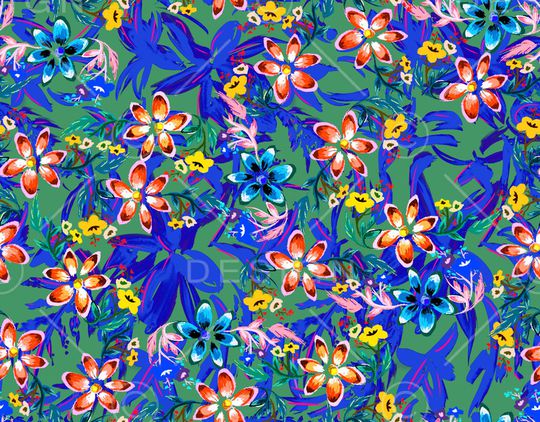 植物印花华亿平台图片