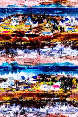 抽象印花华亿平台图片