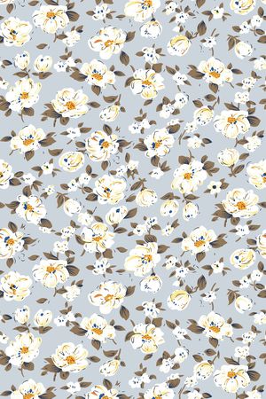 小碎花印花华亿平台图片