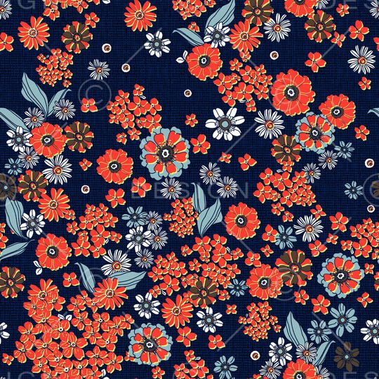 几何花卉印花华亿平台图片