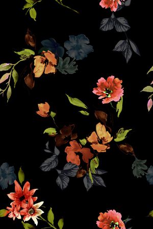 水墨风印花华亿平台图片