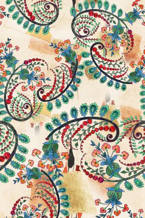 佩斯利印花华亿平台图片