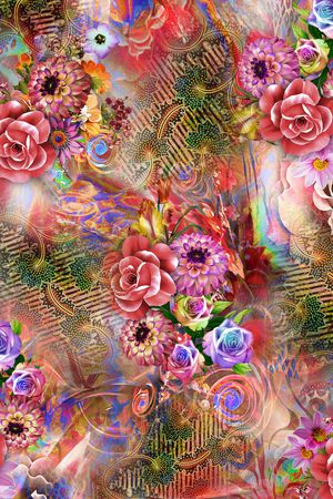 抽象印花华亿平台图片