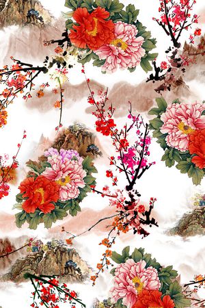 抽象印花华亿平台图片