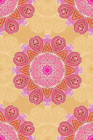 民族花卉印花华亿平台图片