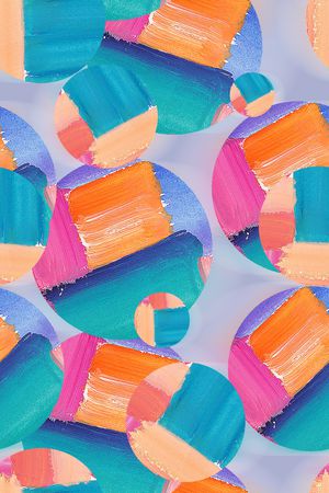 水彩花卉印花华亿平台图片