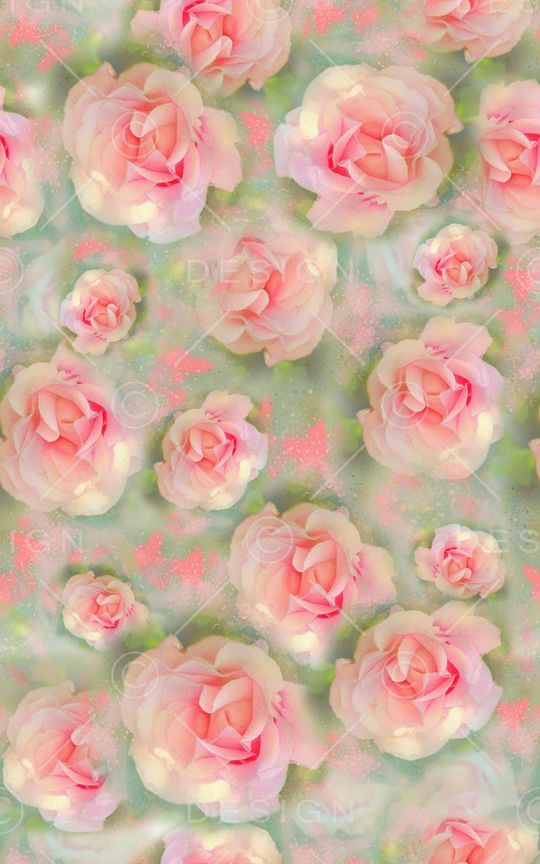 清爽底花卉印花华亿平台图片