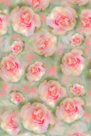 清爽底花卉印花华亿平台图片