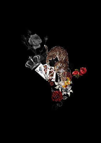 玫瑰花印花华亿平台图片