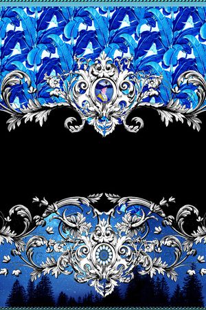 宫廷风印花华亿平台图片