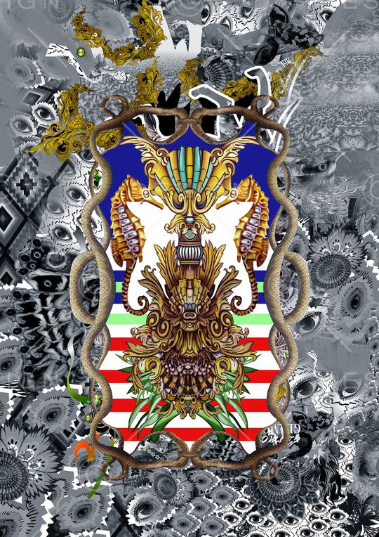 宫廷风印花华亿平台图片