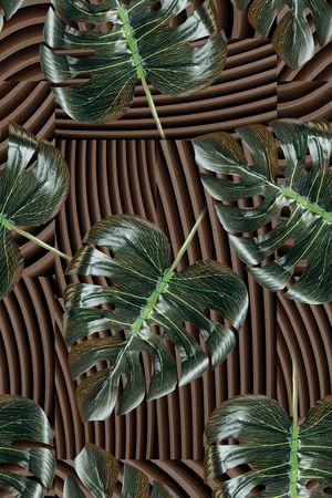 绿植树叶印花华亿平台图片