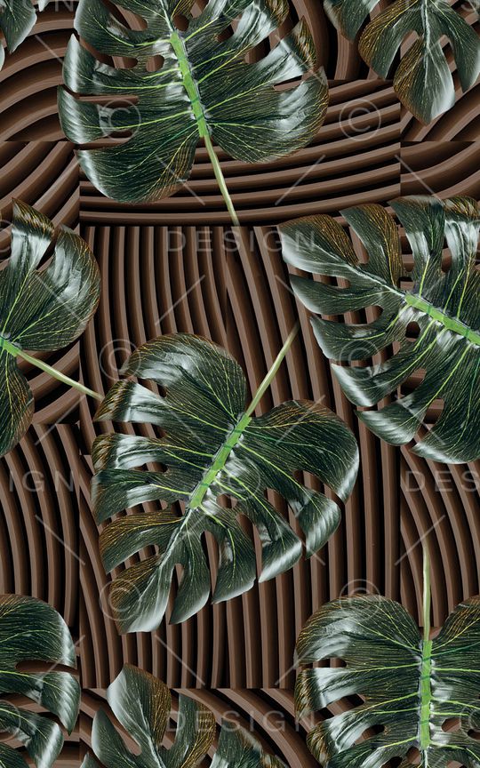 绿植树叶印花华亿平台图片