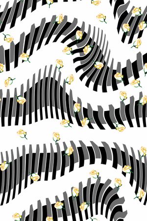 玫瑰花印花华亿平台图片