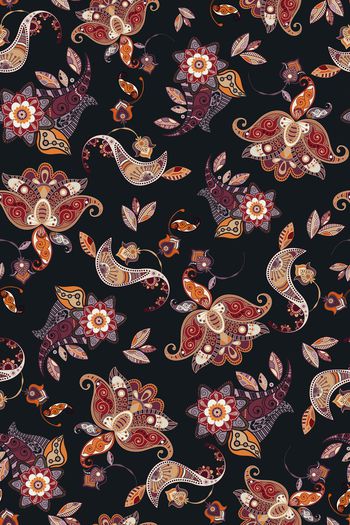 佩斯利印花华亿平台图片