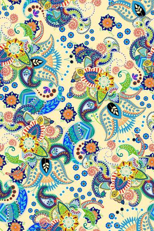 佩斯利印花华亿平台图片