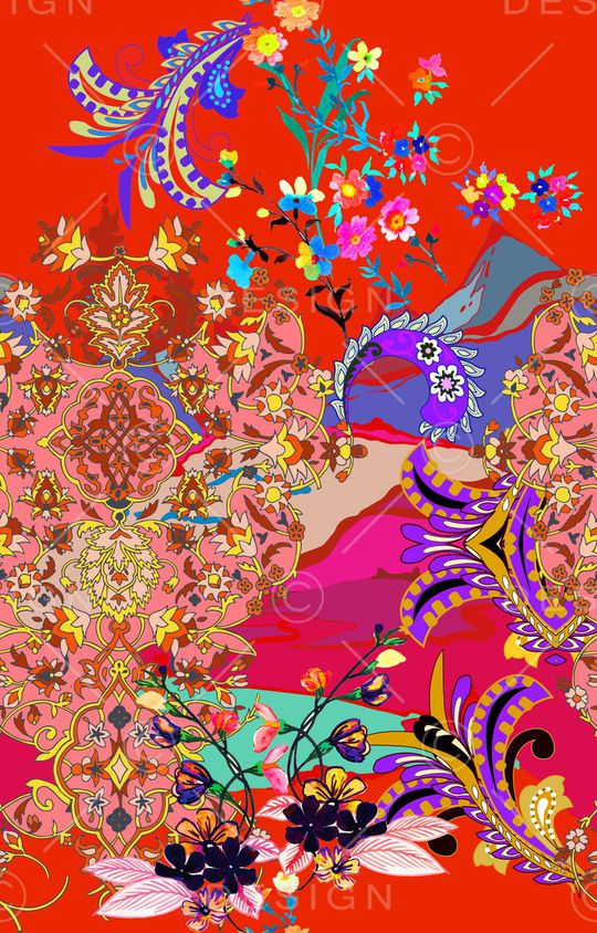 植物印花华亿平台图片