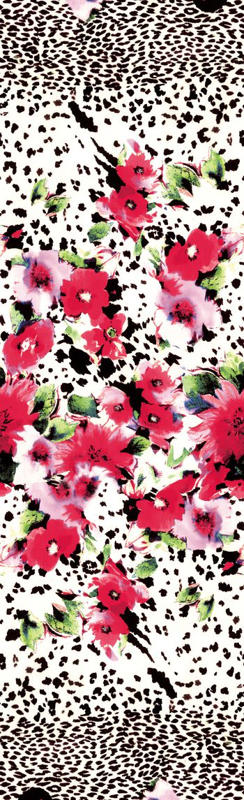 水彩花卉印花华亿平台图片