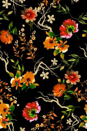 花卉印花华亿平台图片