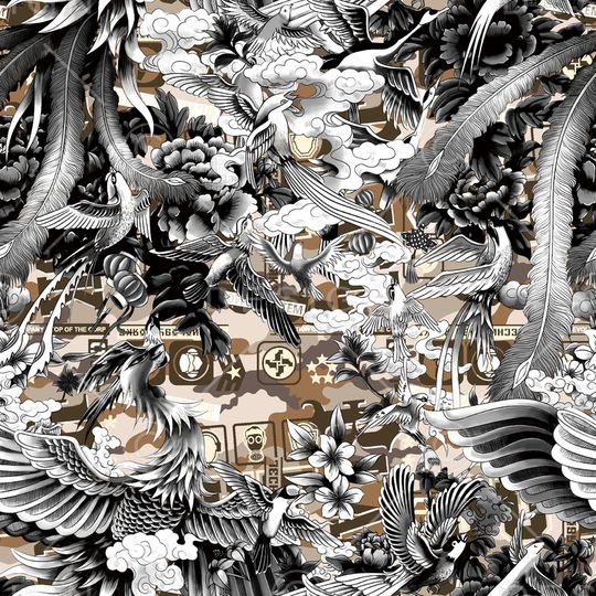 抽象印花华亿平台图片