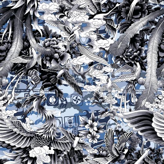 抽象印花华亿平台图片