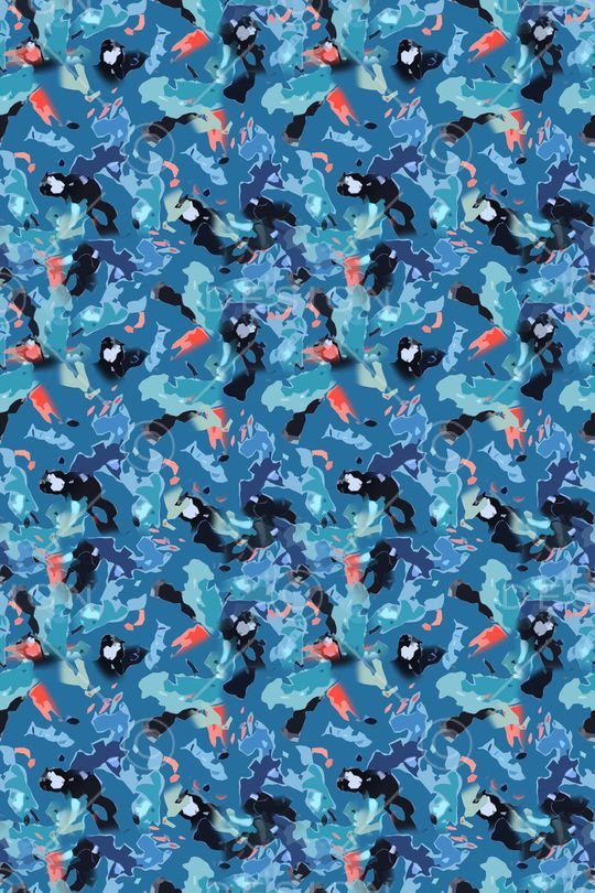 迷彩图案印花华亿平台图片