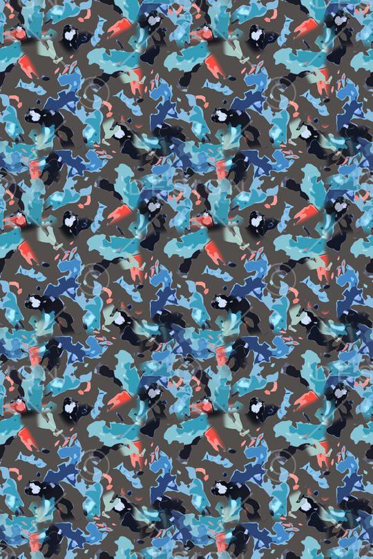 迷彩图案印花华亿平台图片