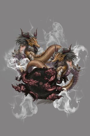 中国风印花华亿平台图片