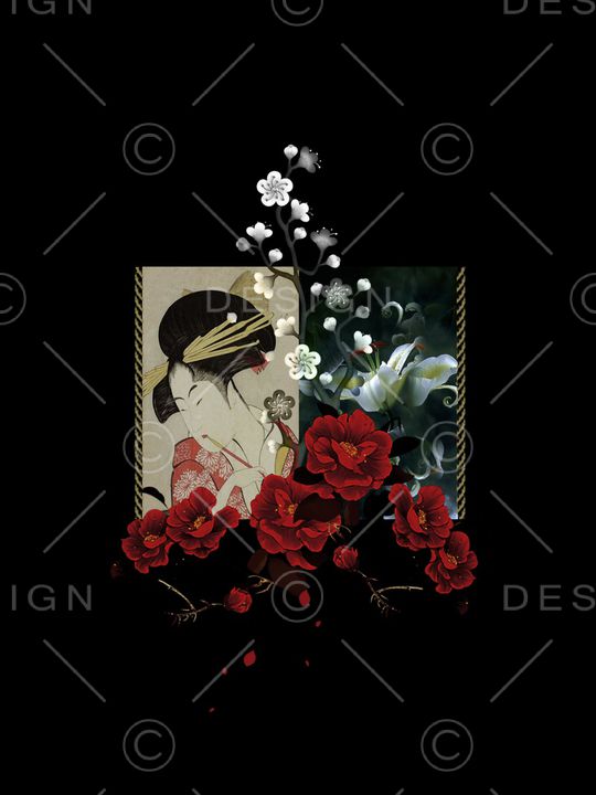 黑白华亿平台印花华亿平台图片