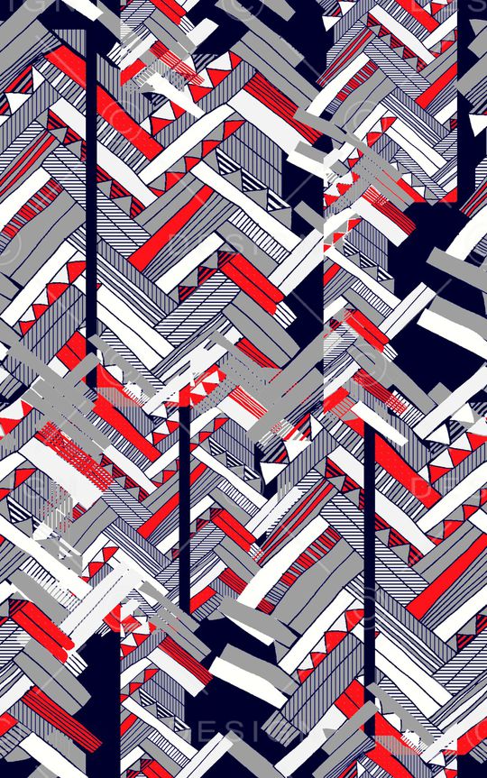 几何印花华亿平台图片